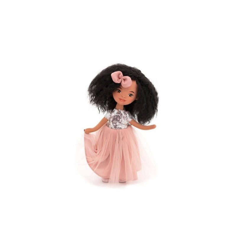 Látková panenka Orange Toys - Sweet sisters Tina - Pink Dress with Sequins
