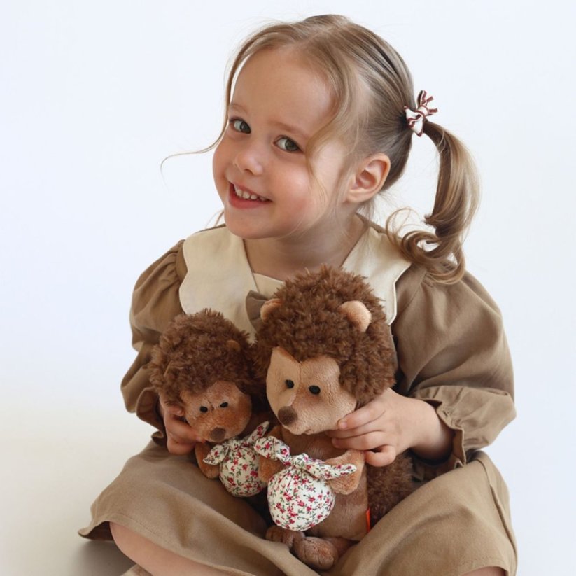 Plyšový ježek s vakem Orange toys 18 cm - Hedgehog with knapsack