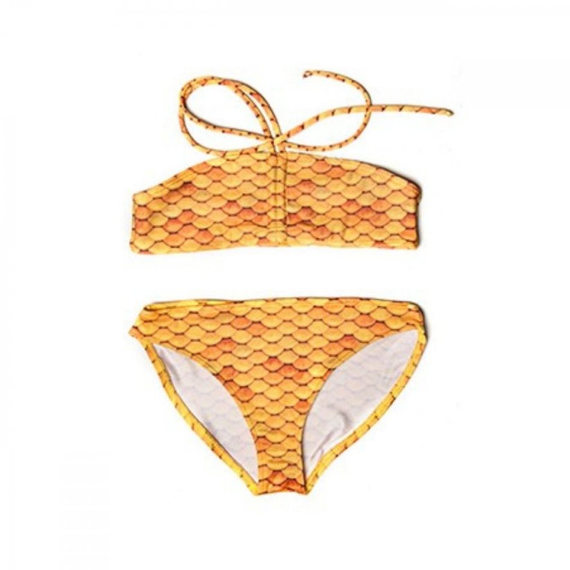 Plavky pro mořské panny Kuaki Mermaids - Gold - S 8-10 let