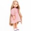 Šaty pro panenku Paola Reina a Minikane 32 cm By Loli - Romantic - Old pink