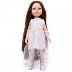 Šaty pro panenku Paola Reina a Minikane 32 cm By Loli - Glittery white