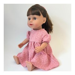 Šaty pro panenku Baby Born 43cm - Romance - Pink dots