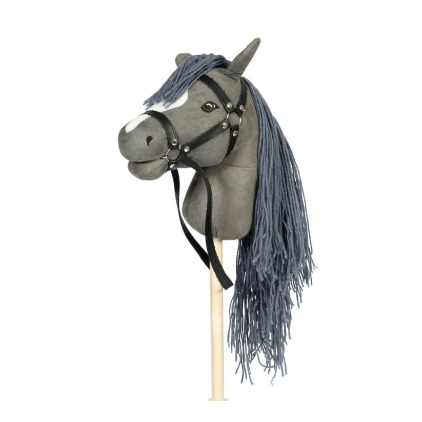 Hobby koník na tyči s ocasem By Astrup - Hobby Horse Grey