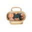 Košík pro panenku Mini Momy by Astrup - Natural 35 cm