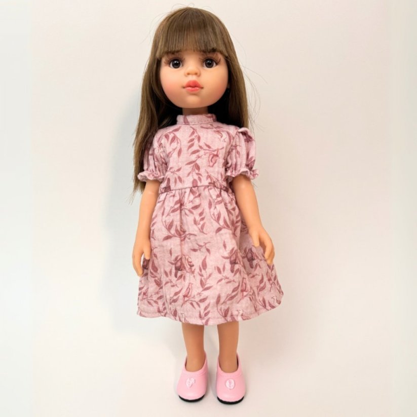 Šaty pro panenku Paola Reina a Minikane 32 cm By Loli - Romance - Birds