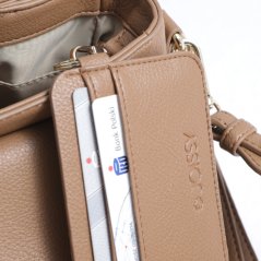 Pouzdro na platební karty k přebalovací tašce a kabelkám Joissy - HOLD IT Almond