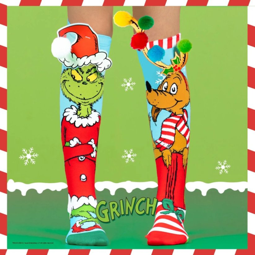 Podkolenky MADMIA - Grinch And Max - 6 - 99 let