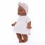 Šaty a čelenka pro panenku Los Peques 21 cm - By Loli - Boho Muslin Cream