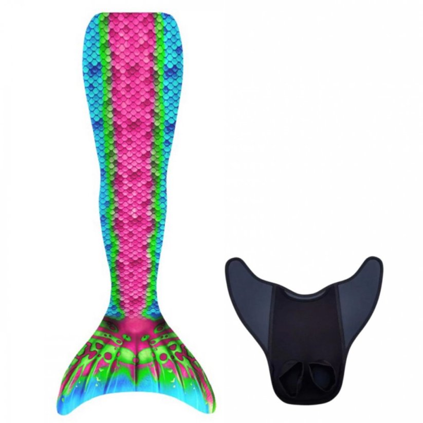 Kostým mořské panny Kuaki Mermaids - Mořský ocas a monofin ploutev - Bali - L 12-15 let