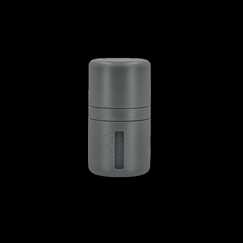 Kojenecká antikoliková láhev Baby Wallaby - Dark grey 120 ml
