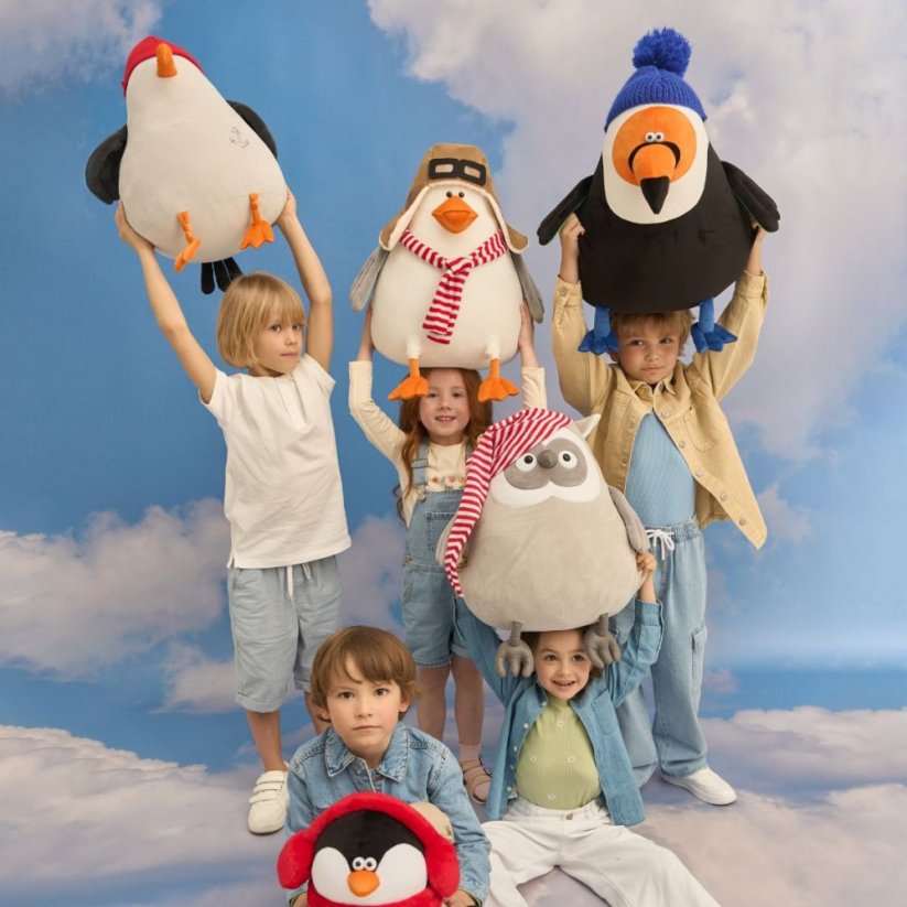 Plyšový houser letec Orange Toys 50 cm - Goose