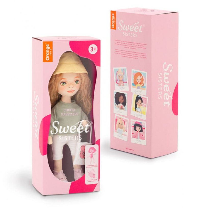 Látková panenka Orange Toys - Sweet Sisters Sunny - Green Sweatshirt