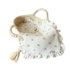 Peřinky pro panenku s volánky By Loli - Květiny