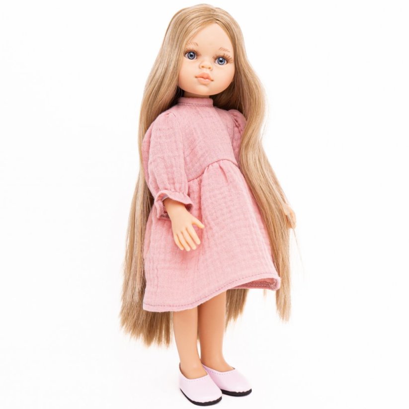 Šaty pro panenku Paola Reina a Minikane 32 cm By Loli - Romantic - Old pink