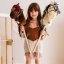 Hobby koník na tyči By Astrup - Hobby Horse Brown