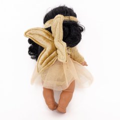 Kostým víly pro panenku 34 cm By Loli - Flying fairy - Gold
