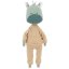 Látkový dráček s extra ploutví 30 cm Cotti Motti Orange Toys - Andy / Mermaid tail