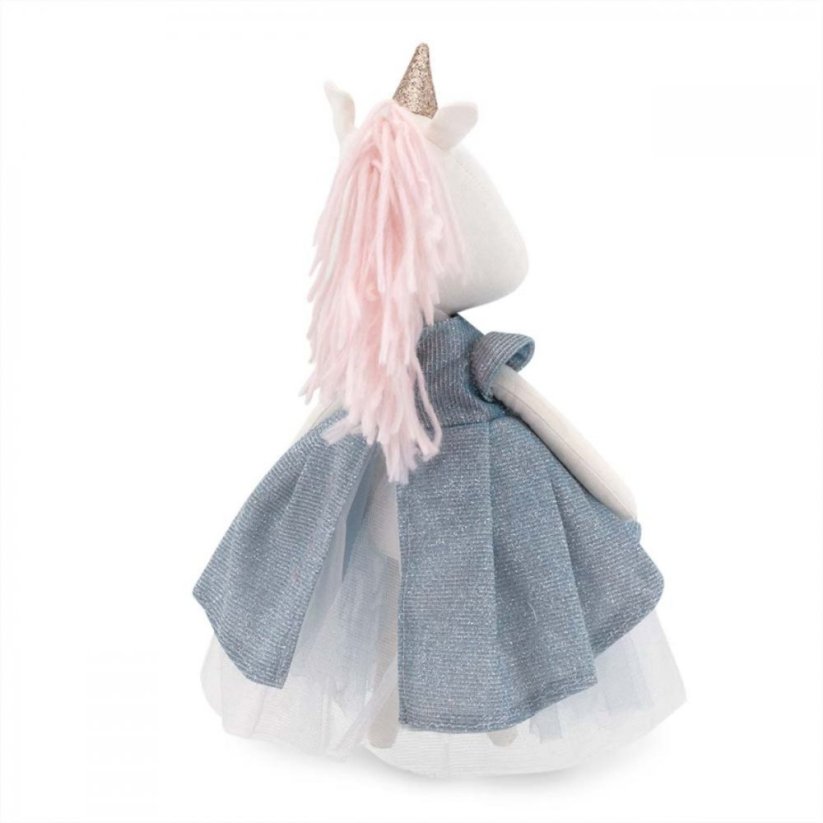 Látkový jednorožec s extra ploutví 30 cm Orange Toys - Daphne The Unicorn - Light Blue Dress / Mermaid tail