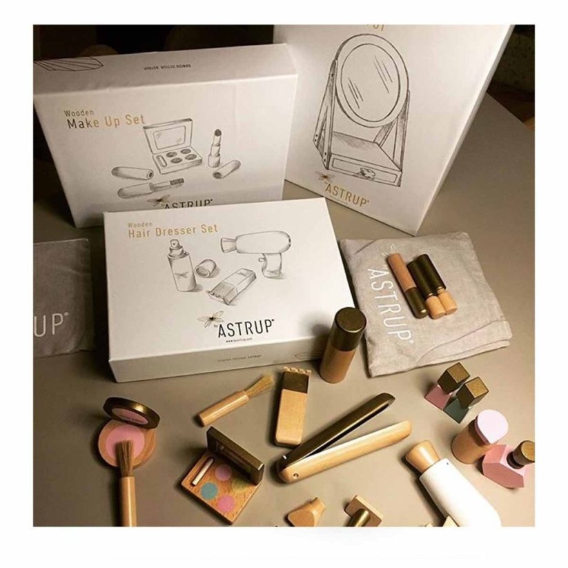 Dřevěný Make up set By Astrup - Make Up star
