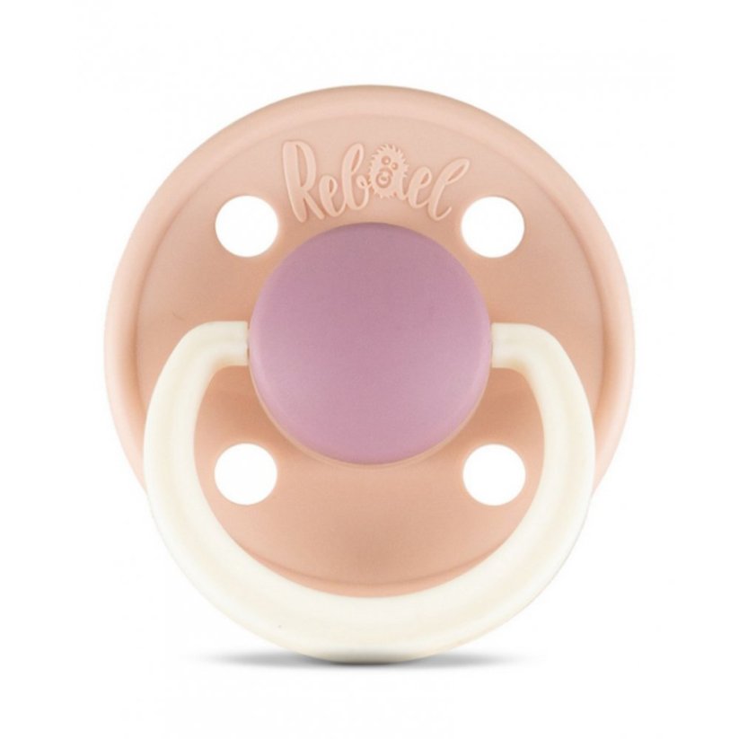 Dudlík Rebael z přírodního kaučuku 1 ks - Tornado Plum Mouse - 6-18 měsíců (velikost 2)