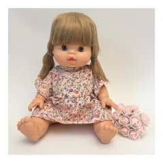 Šaty pro panenku 34 cm By Loli - Fairy - Pink flowers