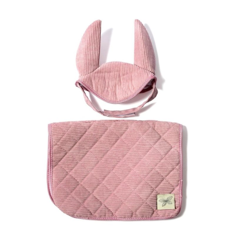 Čabraka s dekou na sedlo pro hobby horse koníka By Astrup - Rose