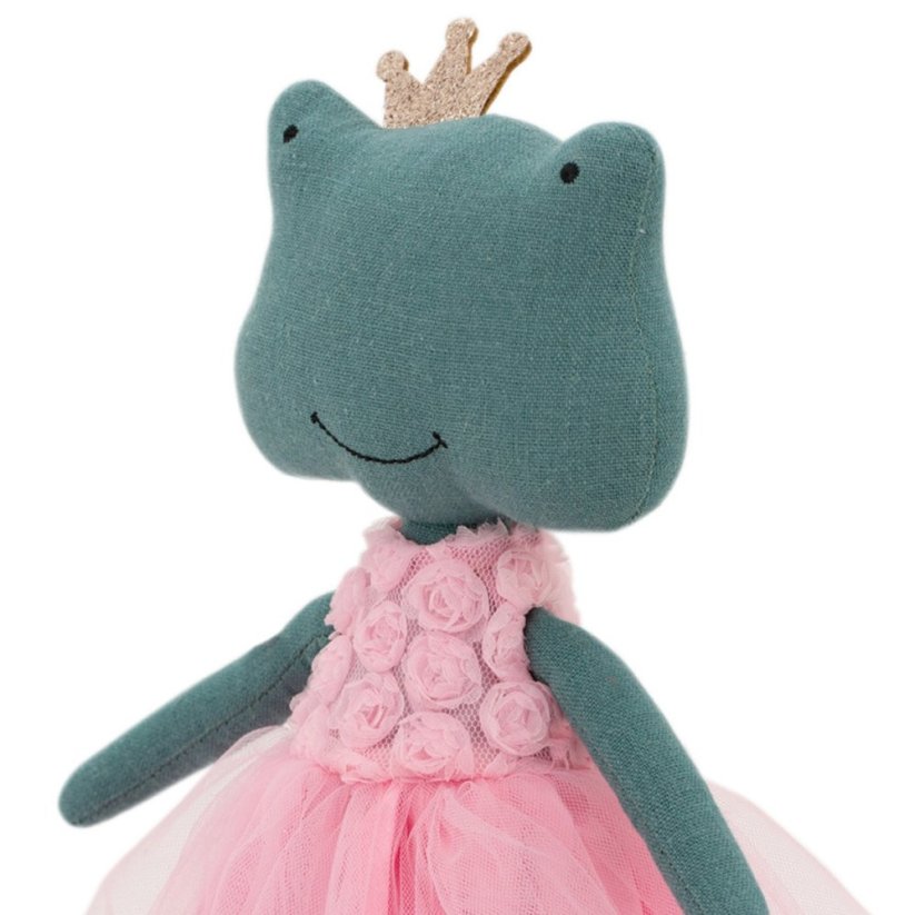 Látková žabka s extra ploutví 30 cm Cotti Motti Orange Toys - Fiona / Mermaid tail