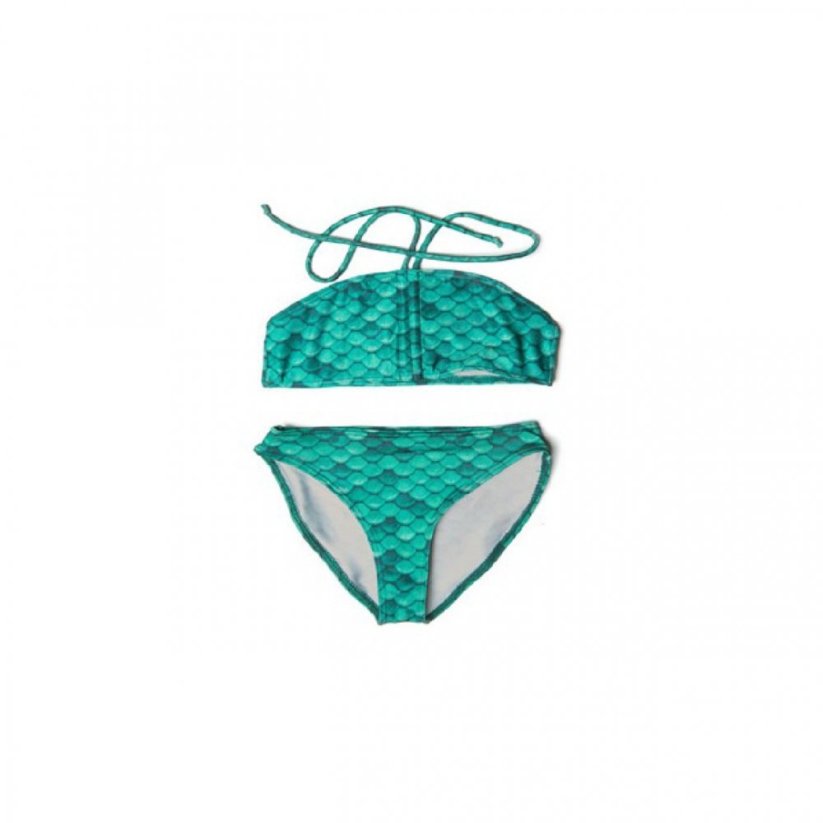 Kostým mořské panny Kuaki Mermaids - ocas, monofin ploutev a plavky - set 4 ks - Star Pink - S 8-10 let