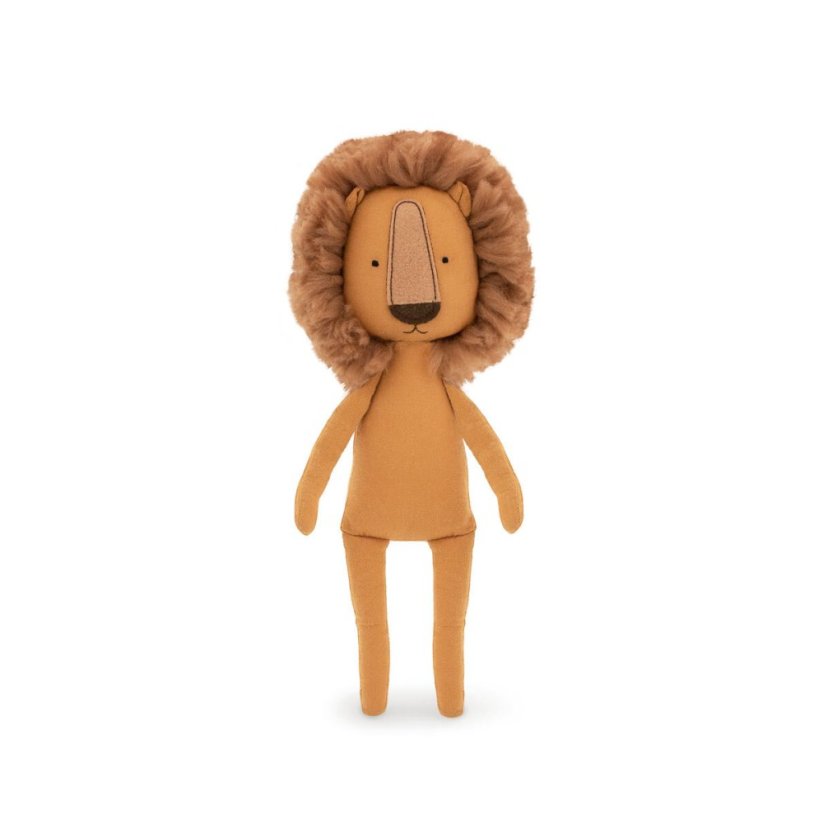 Látkový lvíček s ploutví 30 cm Cotti Motti Orange Toys - Simon Mermaid tail