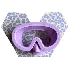 Potápěčské brýle se šátkem pro děti 3 - 10let Waterplops - Leopard