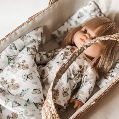 Noční košilka pro panenku 34 cm - By Loli - Romantic Flowers And Butterflies