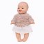 Mikina pro panenku 34 cm By Loli - Warm - Furry lamb latte