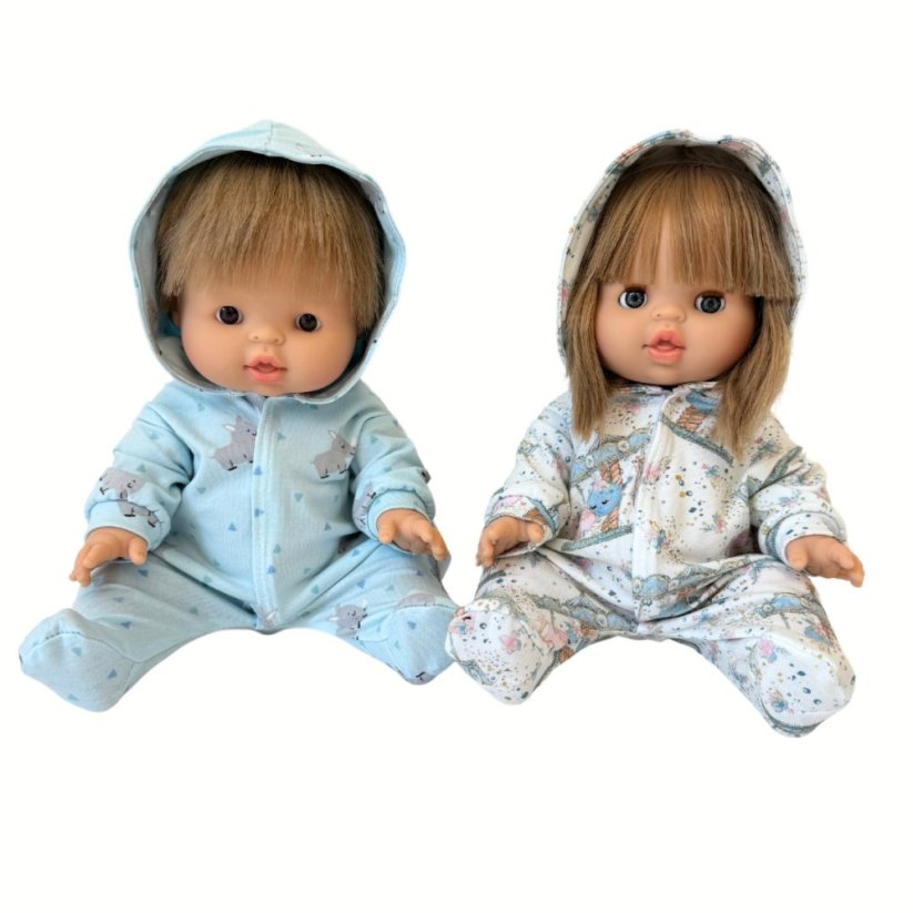 Overal s kapucí pro panenku 34 cm By Loli - Baby - Hippo