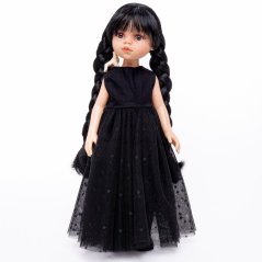 Šaty pro panenku Paola Reina a Minikane 32 cm By Loli - Wednesday Long Ball Dress