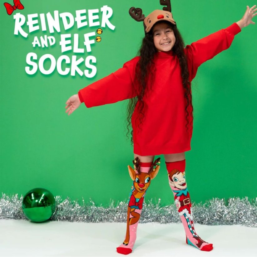 Podkolenky MADMIA - Reindeer and Elf - 6 - 99 let