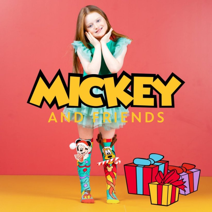 Podkolenky MADMIA - Mickey's Christmas - 3 - 5 let