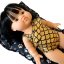 Plavky pro panenku 34 cm By Loli - Gold mermaid