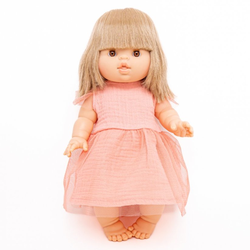 Šaty pro panenku 34 cm By Loli - Dream - Peach