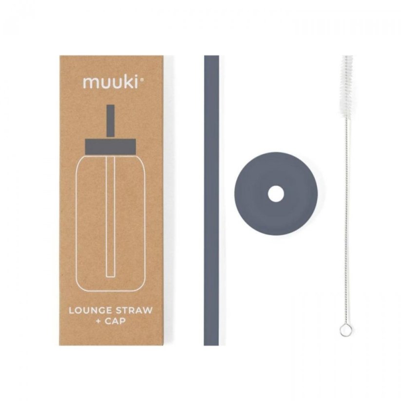 Brčko a víčko pro lahev Muuki 720 ml - Smoke Grey