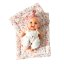 Overal a turban pro panenku Los Peques 21 cm - By Loli - Flowers