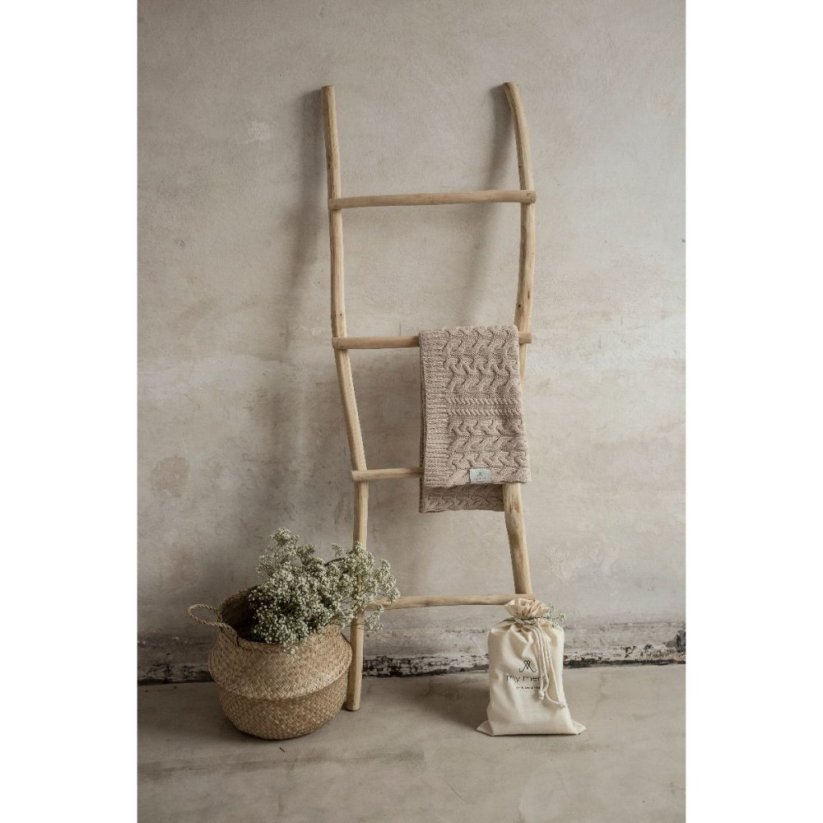 Deka ze 100% merino vlny My Memi - Wool Collection - Beige