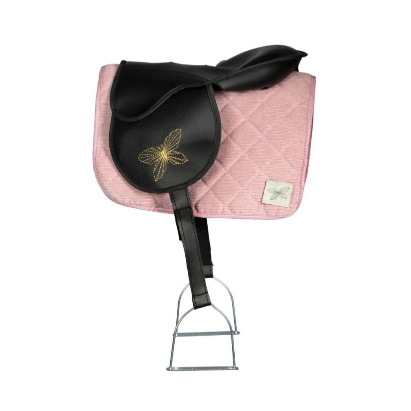 Čabraka s dekou na sedlo pro hobby horse koníka By Astrup - Rose