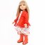 Bunda pro panenku Paola Reina a Minikane 32 cm By Loli - Peplum Red