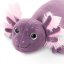 Plyšový Axolotl Orange Toys - Purple Axolotl 20 cm