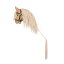 Hobby koník na tyči s ocasem By Astrup - Hobby Horse Beige