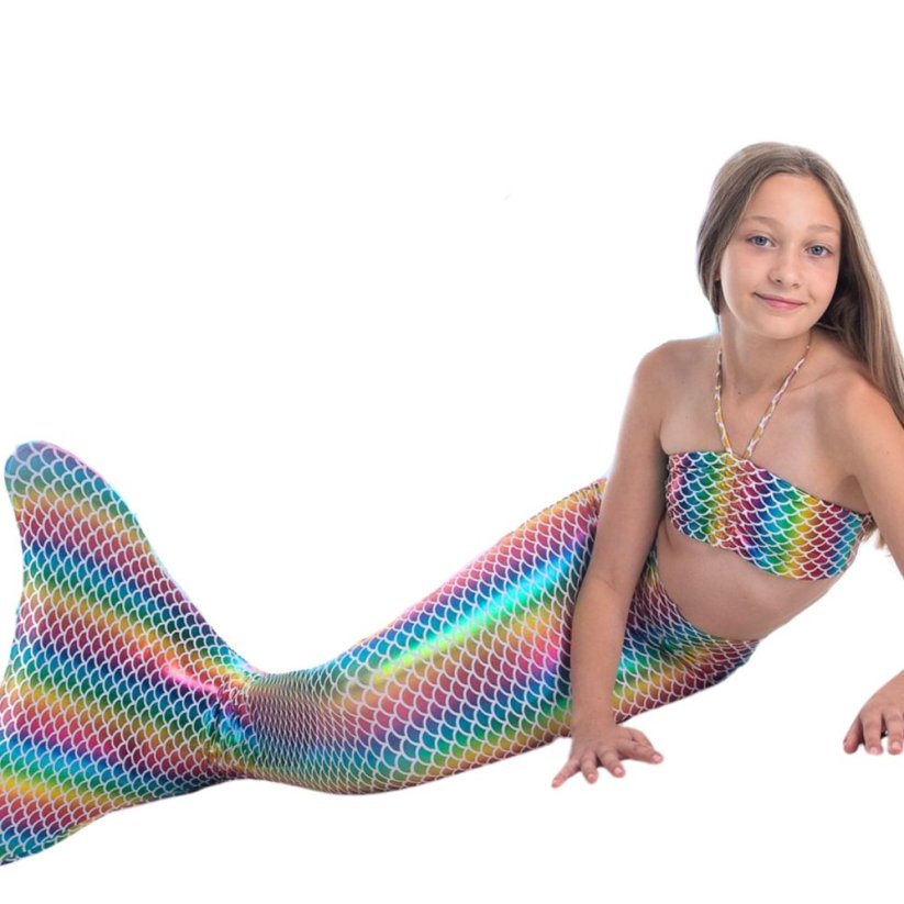 Kostým mořské panny Kuaki Mermaids - Mořský ocas a monofin ploutev - Hawaii - XXS 5-6 let