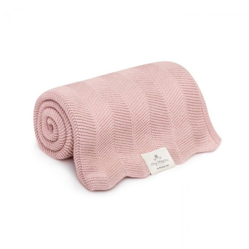 Bambusová deka My Memi - Powder Pink fir