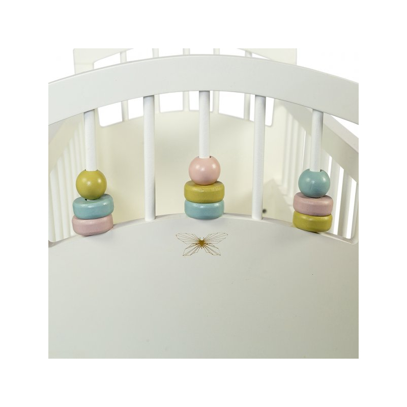 Luxusní postýlka pro panenku By Astrup - Doll white bed