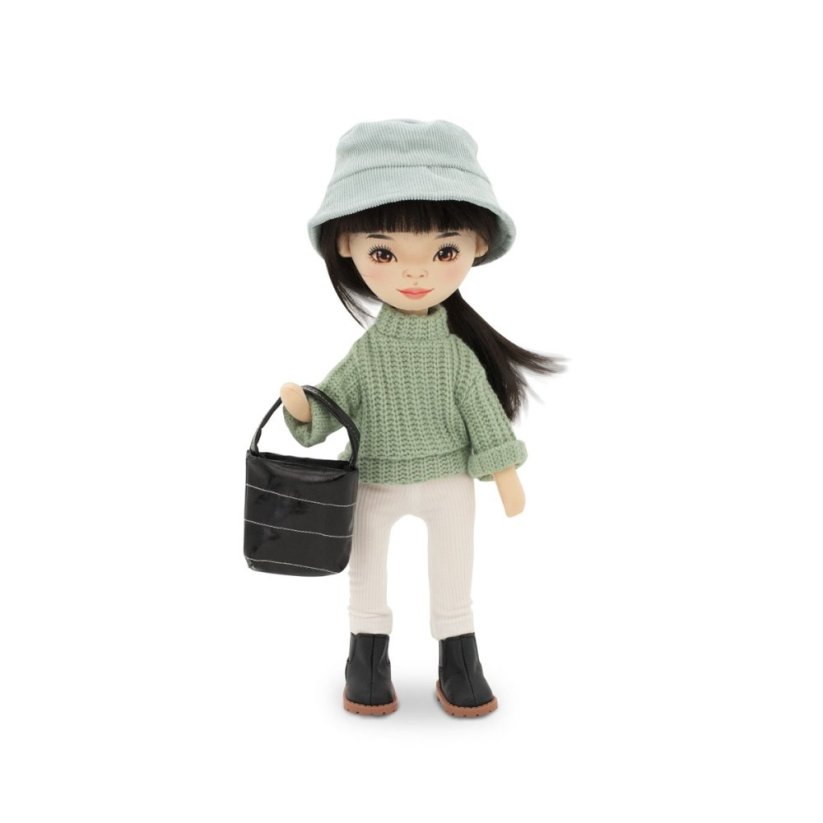 Látková panenka Orange Toys - Sweet sisters Lilu - Green sweater