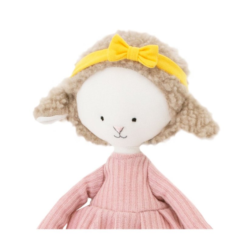 Látková ovečka 29 cm Cotti Motti Orange Toys - Zoe Pink dress